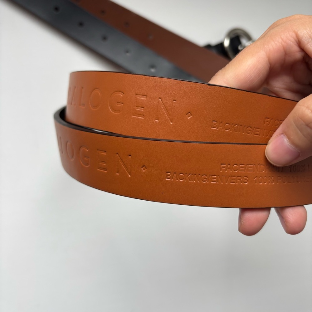 Halogen Brown and black Leather Belt Sz S &XS‎